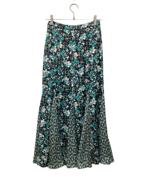 IENA（イエナ）IENA (イエナ) Deveaux Flower Mixスカート グリーン サイズ:36の古着・服飾アイテム