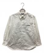 COMME des GARCONS HOMMEコムデギャルソン オム）の古着「ロゴ刺繍オックスフォードドレス シャツ」｜ホワイト