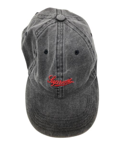 SUPREME（シュプリーム）SUPREME (シュプリーム) Script Logo Fitted 6-Panel ブラックの古着・服飾アイテム