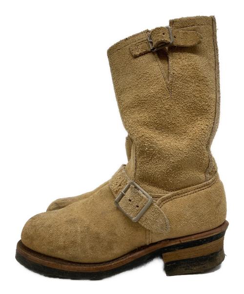 RED WING（レッドウィング）RED WING (レッドウィング) スウェードエンジニアブーツ ベージュ サイズ:5の古着・服飾アイテム