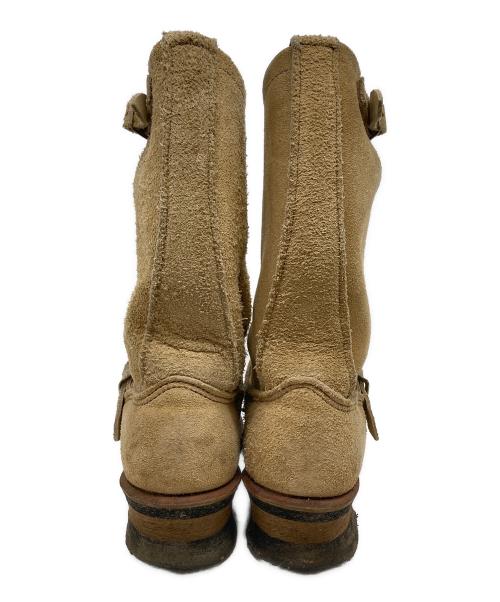 RED WING（レッドウィング）RED WING (レッドウィング) スウェードエンジニアブーツ ベージュ サイズ:5の古着・服飾アイテム