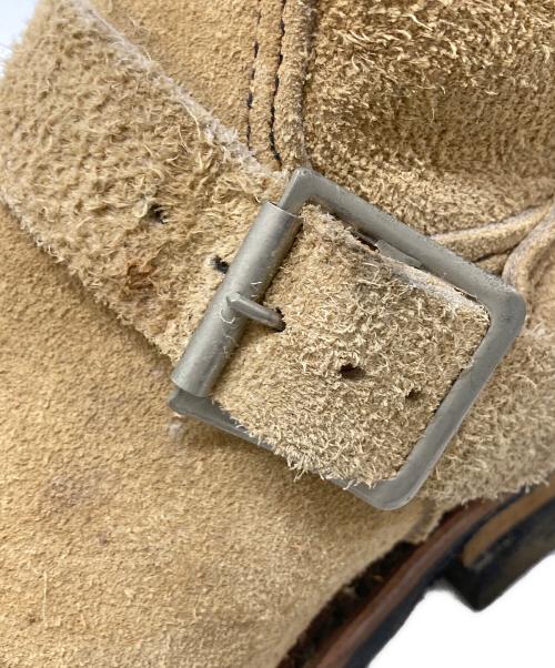 RED WING（レッドウィング）RED WING (レッドウィング) スウェードエンジニアブーツ ベージュ サイズ:5の古着・服飾アイテム