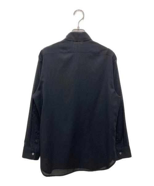 theory（セオリー）theory (セオリー) Wool Voile Classic Menswear Shirt ブラック サイズ:Sの古着・服飾アイテム