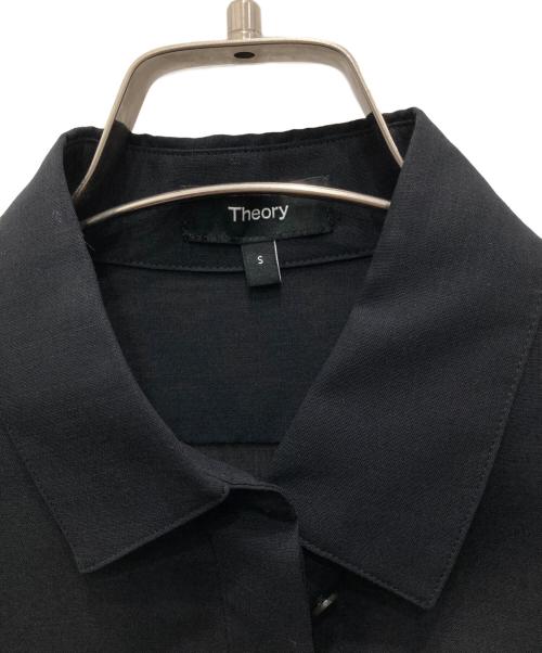 theory（セオリー）theory (セオリー) Wool Voile Classic Menswear Shirt ブラック サイズ:Sの古着・服飾アイテム