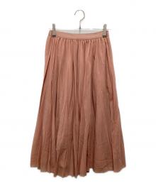 ANAYI（アナイ）の古着「ハイツイストボイルプリーツスカート」｜ピンク