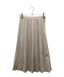 ANAYI（アナイ）の古着「フェイクスエードプリーツスカート」｜ベージュ