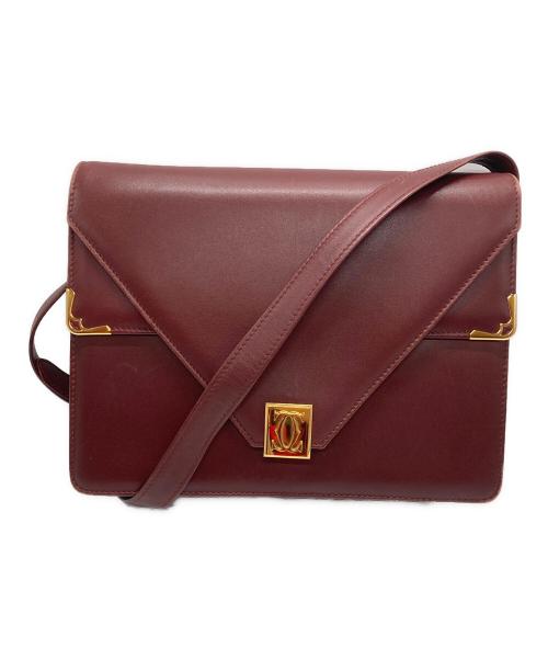 Cartier（カルティエ）Cartier (カルティエ) ショルダーバッグ ボルドーの古着・服飾アイテム