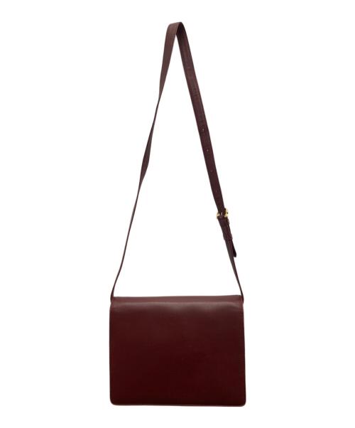 Cartier（カルティエ）Cartier (カルティエ) ショルダーバッグ ボルドーの古着・服飾アイテム