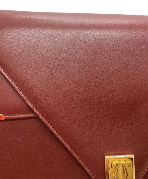 Cartier（カルティエ）Cartier (カルティエ) ショルダーバッグ ボルドーの古着・服飾アイテム