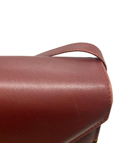 Cartier（カルティエ）Cartier (カルティエ) ショルダーバッグ ボルドーの古着・服飾アイテム