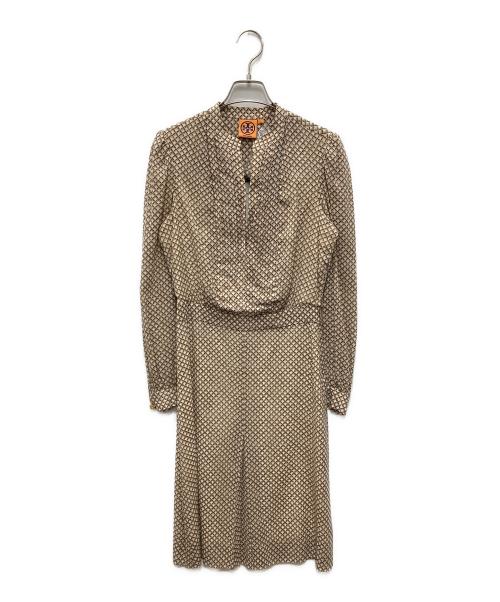 TORY BURCH（トリーバーチ）TORY BURCH (トリーバーチ) ブラウスワンピース ベージュ サイズ:2の古着・服飾アイテム