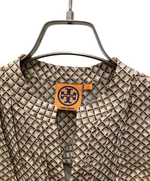 TORY BURCH（トリーバーチ）TORY BURCH (トリーバーチ) ブラウスワンピース ベージュ サイズ:2の古着・服飾アイテム