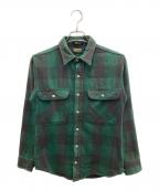 OSH KOSH B'goshオシュコシュ ビゴッシュ）の古着「ヴィンt-ジチェックシャツ」｜グリーン×ベージュ