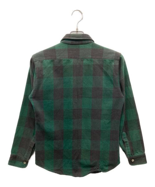 OSH KOSH B'gosh（オシュコシュ ビゴッシュ）OSH KOSH B'gosh (オシュコシュ ビゴッシュ) ヴィンt-ジチェックシャツ グリーン×ベージュ サイズ:Lの古着・服飾アイテム