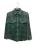OSH KOSH B'gosh（オシュコシュ ビゴッシュ）の古着「ヴィンt-ジチェックシャツ」｜グリーン×ベージュ