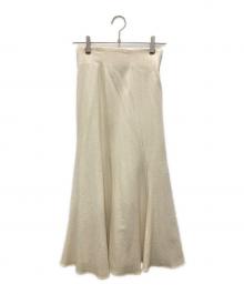 Snidel（スナイデル）の古着「エスカルゴナロースカート」｜アイボリー