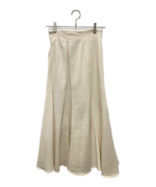 Snidel（スナイデル）Snidel (スナイデル) エスカルゴナロースカート アイボリーの古着・服飾アイテム