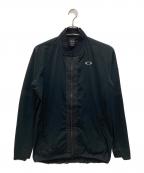 OAKLEYオークリー）の古着「SKULL SYNCHRONISM WIND JACKET 1.0」｜ブラック