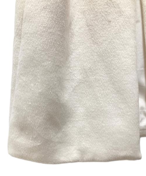 MERAKI（メラキ）meraki (メラキ) ウールコクーンロングコート ホワイト サイズ:Sの古着・服飾アイテム