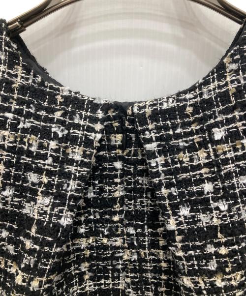 Heve（ヘイヴ）Heve (ヘイヴ) Bubbly Tweed black/バブリーツイード　ブラウス ブラック サイズ:F 未使用品の古着・服飾アイテム