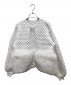 maison de Dolce.メゾンドドルチェ）の古着「ファーリーニット」｜ホワイト