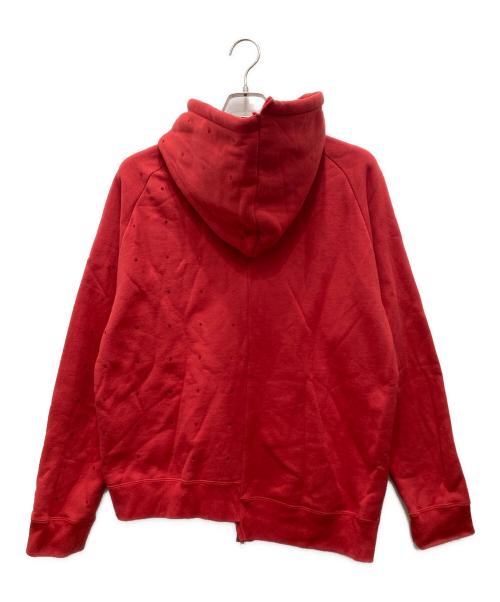 Onitsuka Tiger（オニツカタイガー）Onitsuka Tiger (オニツカタイガー) ZIP-UP HOODIE レッド サイズ:Mの古着・服飾アイテム