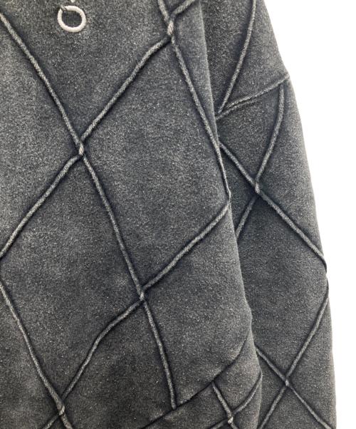 NOMARHYTHM TEXTILE（ノーマリズムテキスタイル）NOMARHYTHM TEXTILE (ノーマリズムテキスタイル) Hand Dye Diamond Twist Sweat ブラック サイズ:XLの古着・服飾アイテム