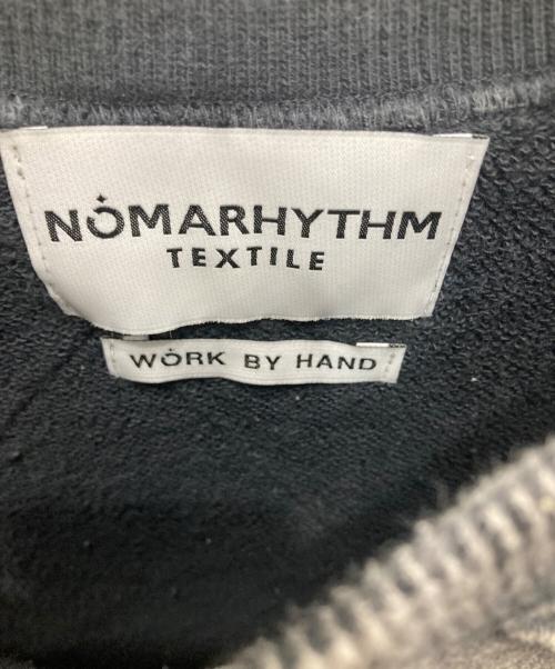 NOMARHYTHM TEXTILE（ノーマリズムテキスタイル）NOMARHYTHM TEXTILE (ノーマリズムテキスタイル) Hand Dye Diamond Twist Sweat ブラック サイズ:XLの古着・服飾アイテム