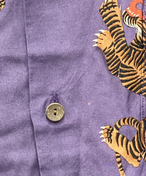 WACKO MARIA（ワコマリア）WACKO MARIA (ワコマリア) 20SS タイガー総柄ハワイアンシャツ パープル サイズ:Mの古着・服飾アイテム