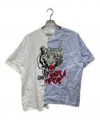 Onitsuka Tigerオニツカタイガー）の古着「GRAPHIC TEE」｜ホワイト×ブルー