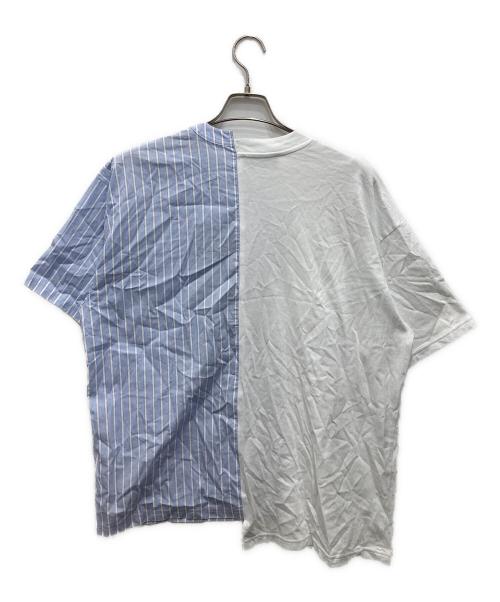 Onitsuka Tiger（オニツカタイガー）Onitsuka Tiger (オニツカタイガー) GRAPHIC TEE ホワイト×ブルー サイズ:Mの古着・服飾アイテム