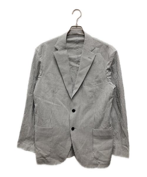 MACKINTOSH LONDON（マッキントッシュ ロンドン）MACKINTOSH LONDON (マッキントッシュ ロンドン) 【BREASY JACKET】シアサッカーセットアップジャケット グレー サイズ:42の古着・服飾アイテム