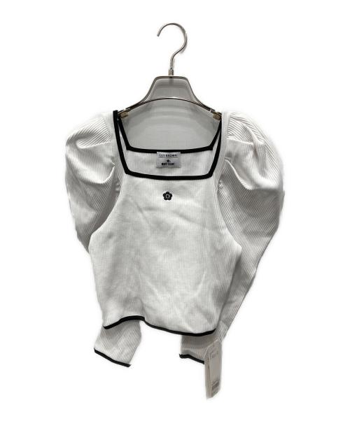 Lily Brown（リリーブラウン）Lily Brown (リリーブラウン) MARY QUANT (マリークヮント) カットトップス ホワイト サイズ:F 未使用品の古着・服飾アイテム