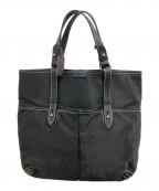 STEFANOMANOステファノマーノ）の古着「ナイロンレザートートバッグ」｜ブラック