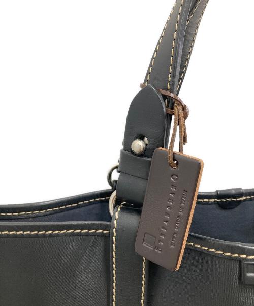 STEFANOMANO（ステファノマーノ）STEFANOMANO (ステファノマーノ) ナイロンレザートートバッグ ブラックの古着・服飾アイテム