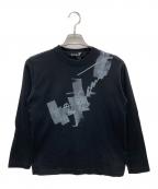 GROUND Yグラウンドワイ）の古着「グラフィックカットソー」｜ブラック