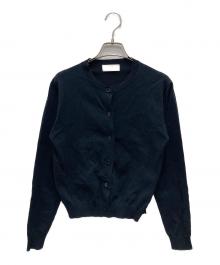 SLOBE IENA（スローブ イエナ）の古着「FROSTYCOTTONクルーネックカーディガン」｜ブラック