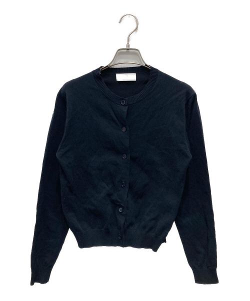 SLOBE IENA（スローブ イエナ）SLOBE IENA (スローブ イエナ) FROSTYCOTTONクルーネックカーディガン ブラック サイズ:不明（実寸をご確認ください）の古着・服飾アイテム