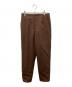 Drawer（ドゥロワー）の古着「センタープレスパンツ」｜ブラウン