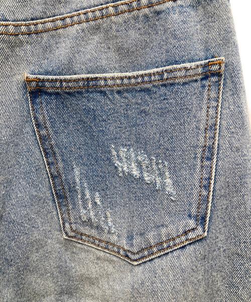 YENN（イエン）YENN (イエン) HIGH RISE TUCK WIDE PANTS/ハイライズ・タック・ワイド・パンツ ブルー サイズ:38の古着・服飾アイテム