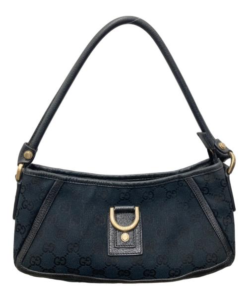 GUCCI（グッチ）GUCCI (グッチ) GGキャンバス セミショルダーバッグ ブラックの古着・服飾アイテム