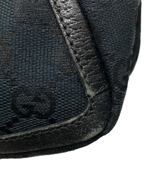 GUCCI（グッチ）GUCCI (グッチ) GGキャンバス セミショルダーバッグ ブラックの古着・服飾アイテム