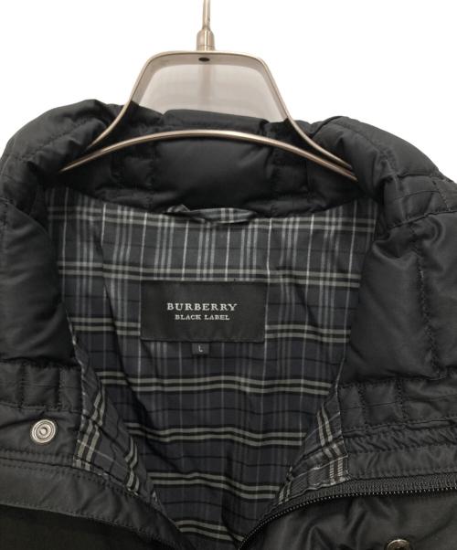 BURBERRY BLACK LABEL（バーバリーブラックレーベル）BURBERRY BLACK LABEL (バーバリーブラックレーベル) ベルト付きダウンコート ブラック サイズ:Lの古着・服飾アイテム