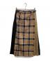 O'NEIL OF DUBLIN（オニールオブダブリン）の古着「別注チェックキルトロングスカート」｜ベージュ