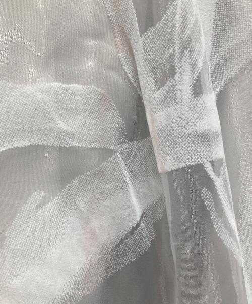 Mystrada（マイストラーダ）Mystrada (マイストラーダ) ベールフロッキースカート ホワイト サイズ:38の古着・服飾アイテム