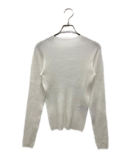 IENA（イエナ）IENA (イエナ) シアーリブプルオーバー ホワイト サイズ:不明（実寸をご確認ください）の古着・服飾アイテム