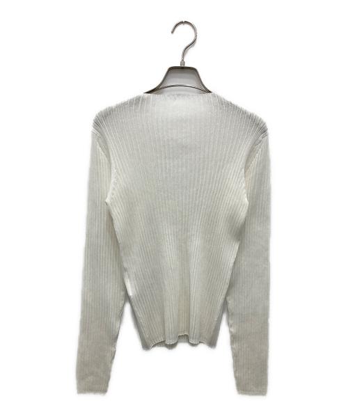 IENA（イエナ）IENA (イエナ) シアーリブプルオーバー ホワイト サイズ:不明（実寸をご確認ください）の古着・服飾アイテム