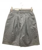 FARAHファーラー）の古着「Two Tuck Wide Shorts/ツータックワイドショーツ」｜グレー