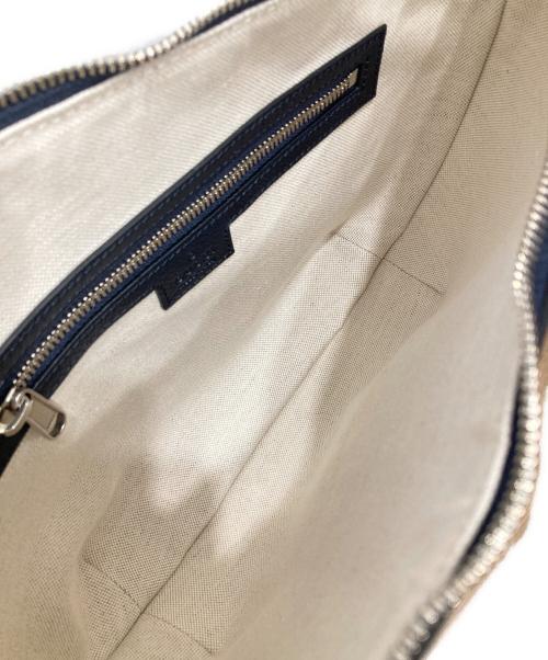GUCCI（グッチ）GUCCI (グッチ) オフディアGGショルダーバッグ ネイビー×ベージュの古着・服飾アイテム