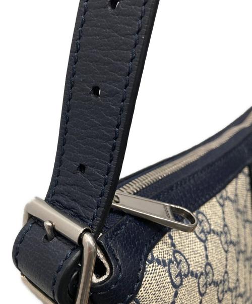 GUCCI（グッチ）GUCCI (グッチ) オフディアGGショルダーバッグ ネイビー×ベージュの古着・服飾アイテム